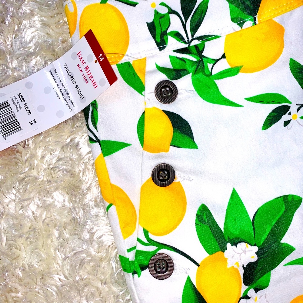 Isaac Mizrahi New York Lemon Shorts
